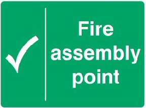 assembly point sign