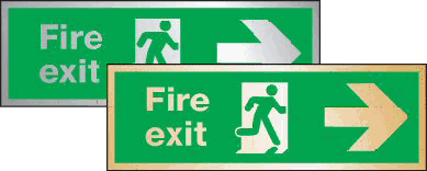 fire exit sign